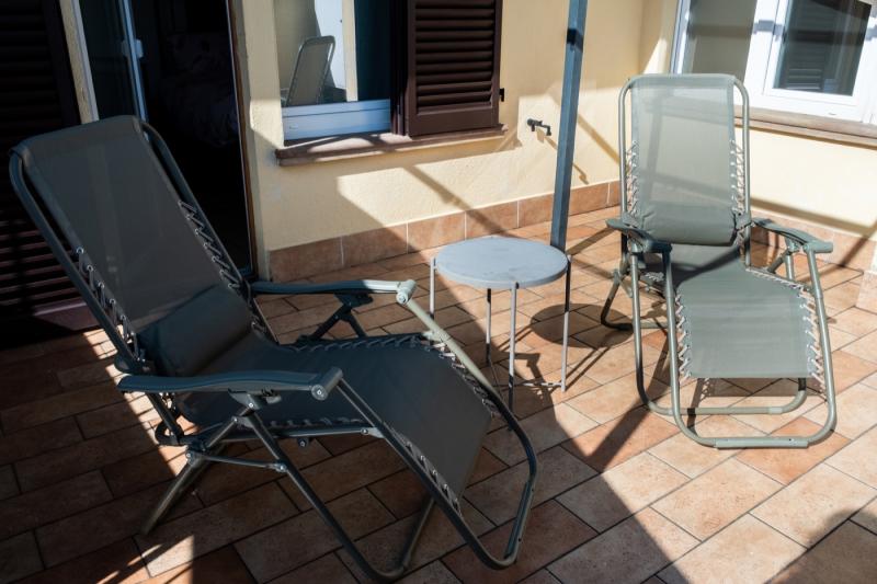 The private panoramic terrace of the Papavero (Poppy) Room at B&B C'era una volta, offering stunning views over Perugia and Assisi. The private panoramic terrace of the Papavero (Poppy) Room at B&B C'era una volta, offering stunning views over Perugia and Assisi.